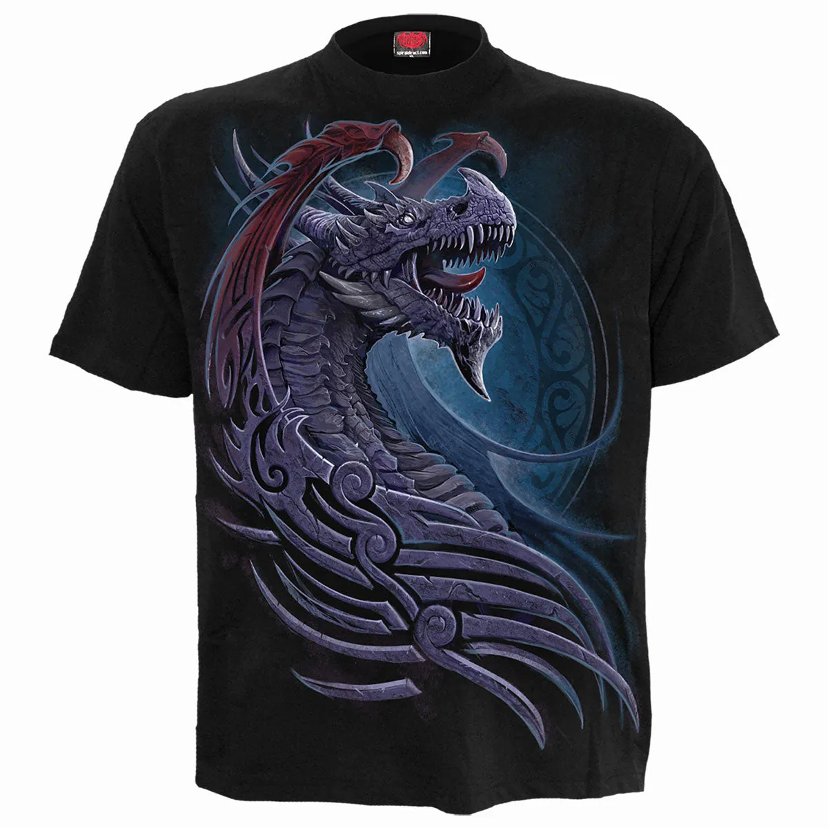 Spiral - DRAGON BORNE - T-Shirt Black sold by Paradiso Clothing