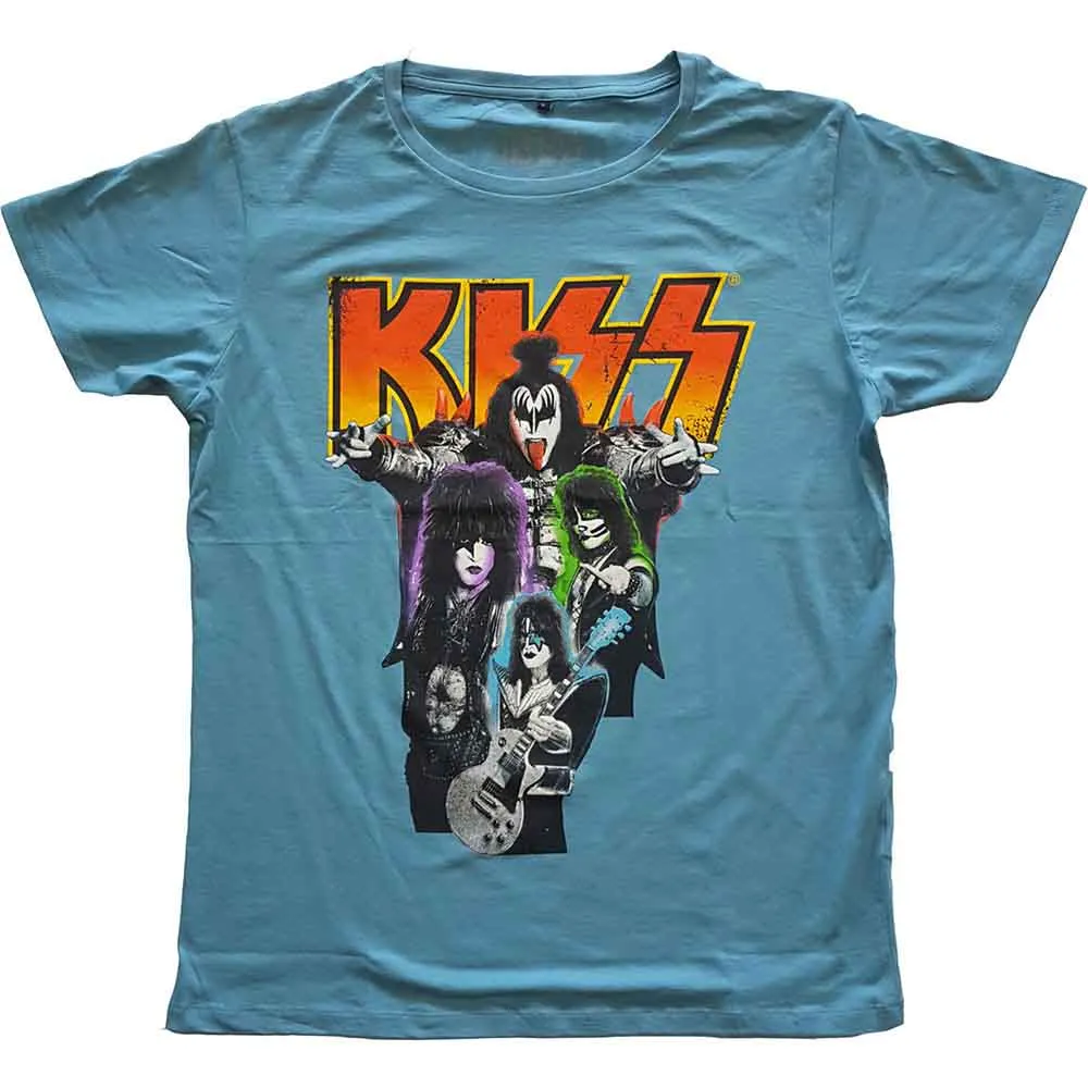 KISS Neon Band Logo T Shirt sold by Paradiso Clothing