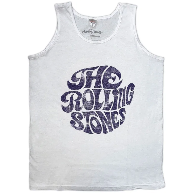 The Rolling Stones Unisex Tank T-Shirt: Vintage 70s Logo made by the Rolling Stones