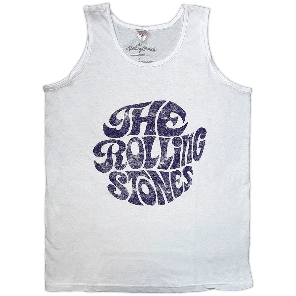 The Rolling Stones Unisex Tank T-Shirt: Vintage 70s Logo sold by Paradiso Clothing