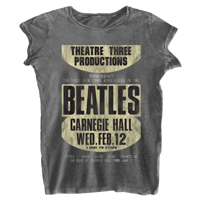 The Beatles Carnegie Hall Burnout T Shirt made by The Beatles