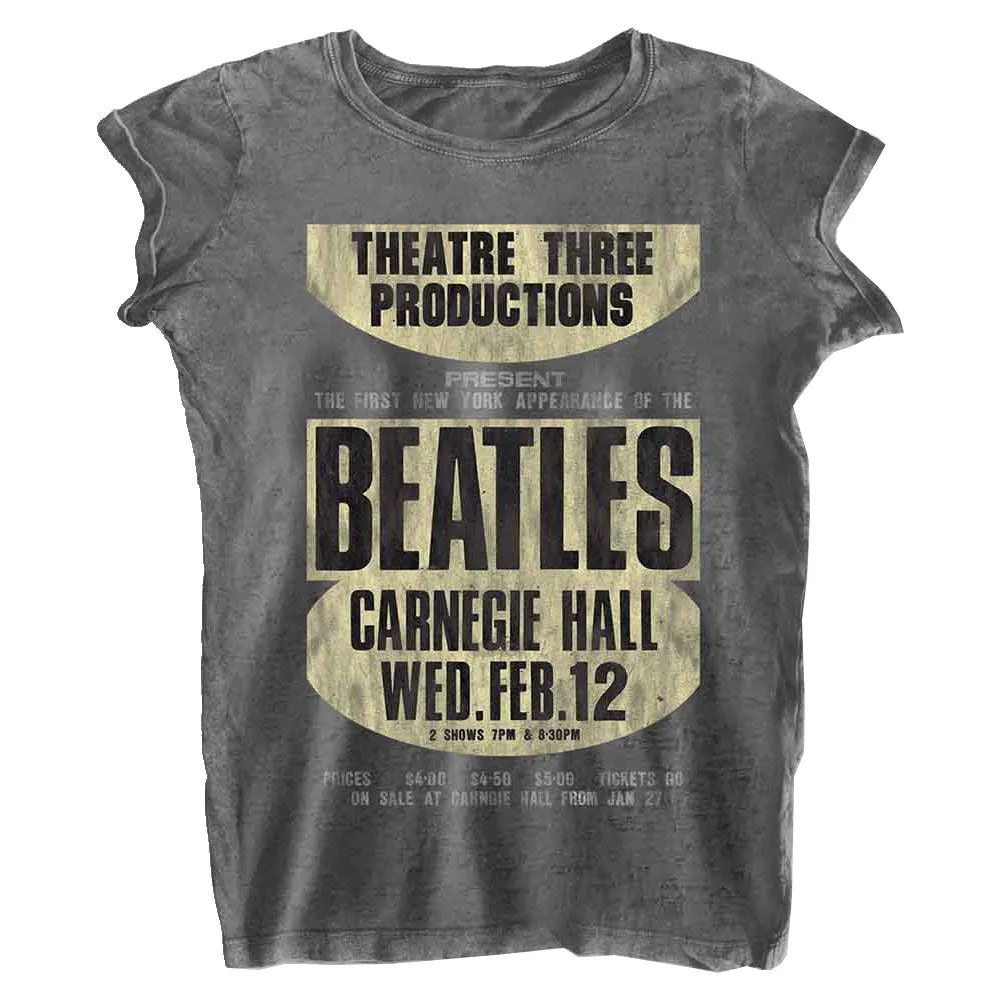 The Beatles Carnegie Hall Burnout T Shirt sold by Paradiso Clothing
