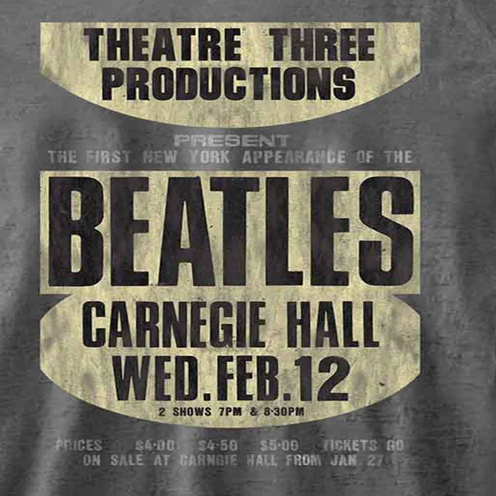 The Beatles Carnegie Hall Burnout T Shirt sold by Paradiso Clothing product image thumbnail 2