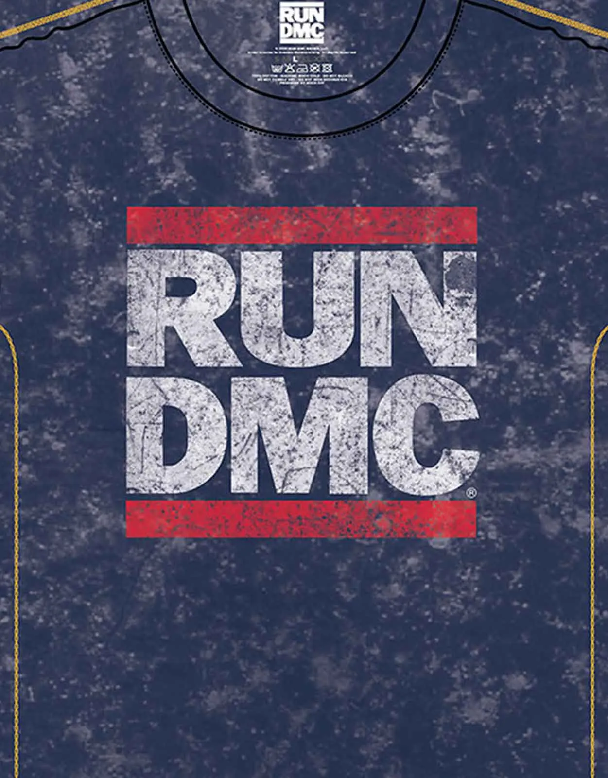RUN DMC Band Logo Snow Wash T Shirt sold by Paradiso Clothing product image thumbnail 2