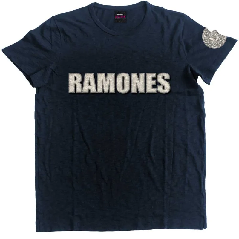 Ramones Presidential Seal Applique T Shirt made by Paradiso Clothing