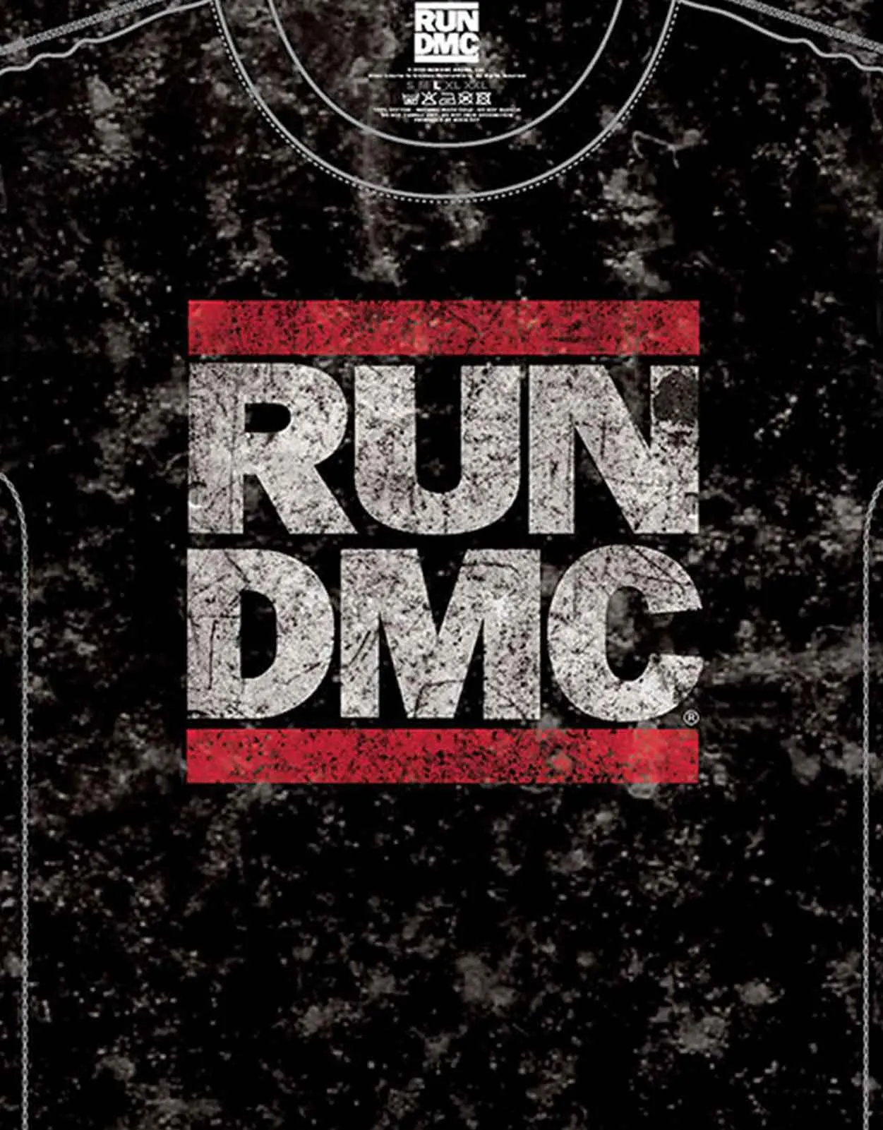 RUN DMC Band Logo Snow Wash T Shirt sold by Paradiso Clothing product image thumbnail 2