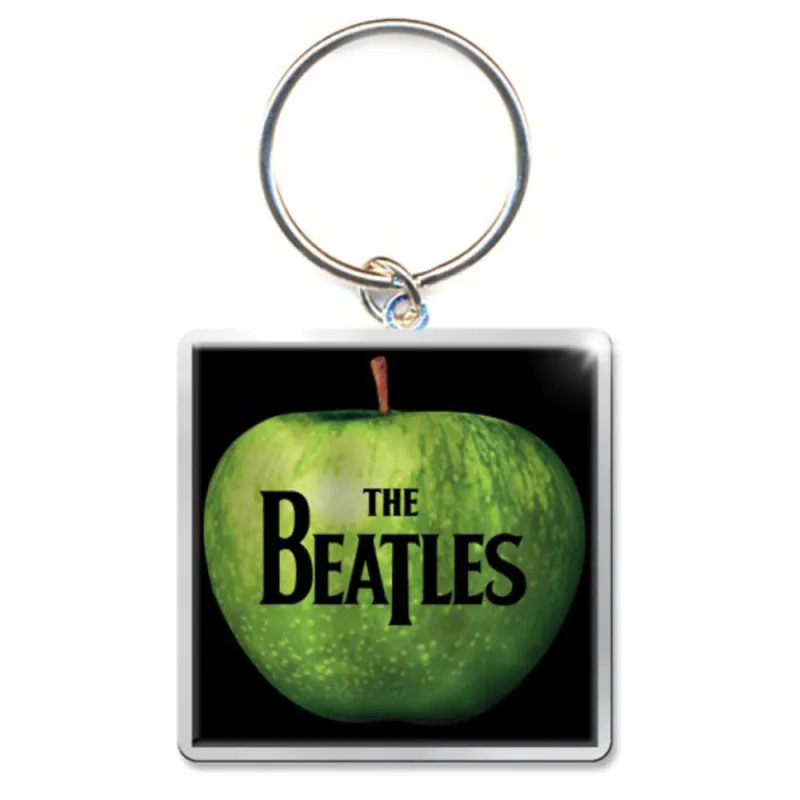 The Beatles Apple Logo Print Keychain Keyring made by The Beatles