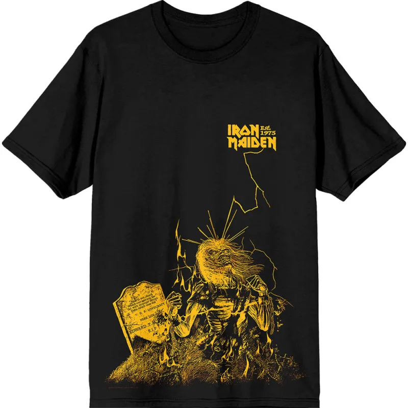 Iron Maiden Est 1975 Life After Death Lightning T Shirt made by Paradiso Clothing