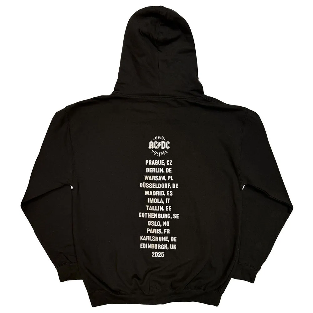 AC/DC Silver High Voltage EU Tour'25 Zipped Hoodie sold by Paradiso Clothing product image thumbnail 2
