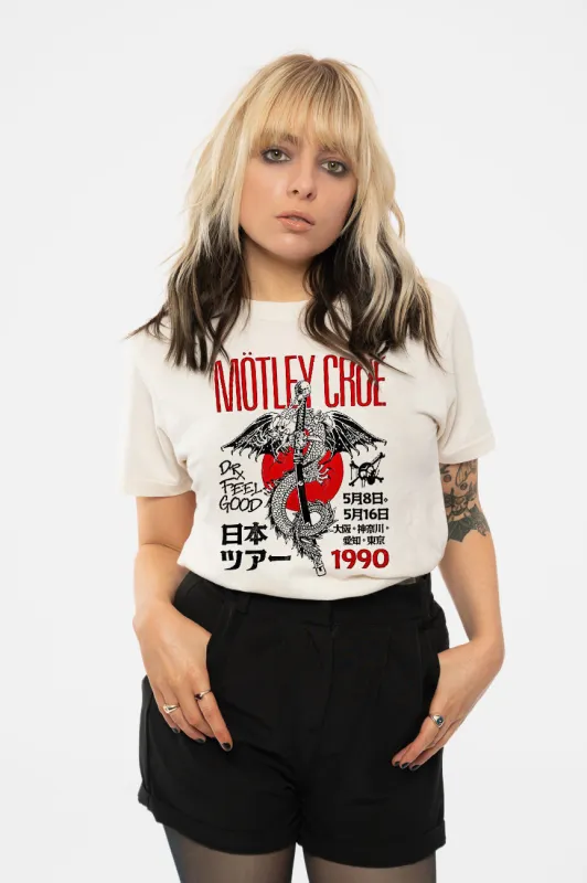 Motley Crue Dr Feelgood Japanese Tour 90 T Shirt made by Motley crue