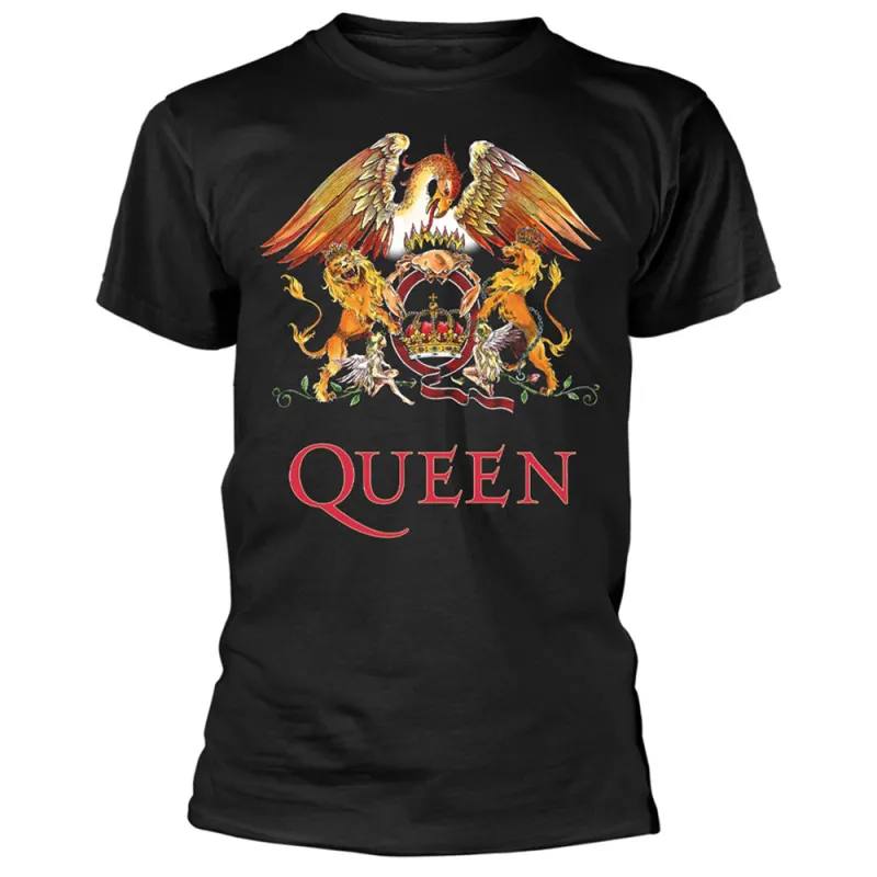 Queen Classic Crest Band Logo T Shirt made by Paradiso Clothing