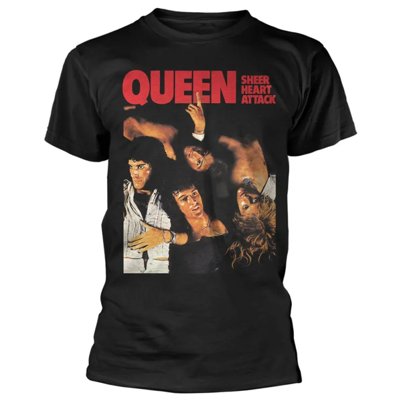 Queen Sheer Heart Attack T Shirt made by Paradiso Clothing