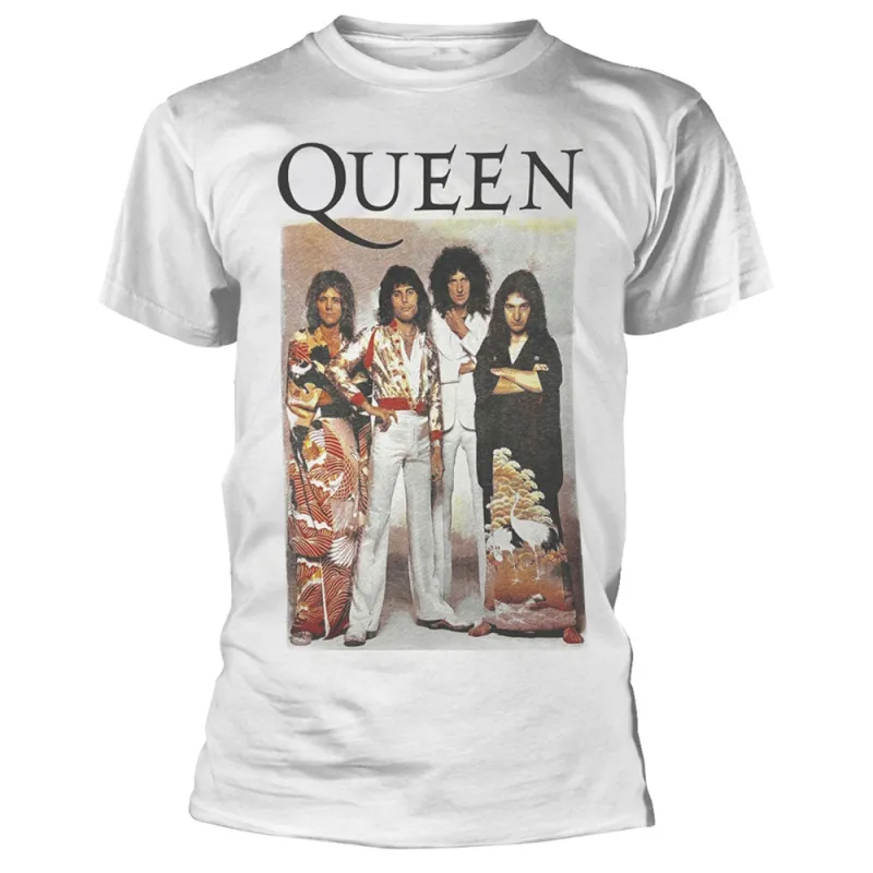 Queen Group Shot Band Logo T Shirt made by Paradiso Clothing
