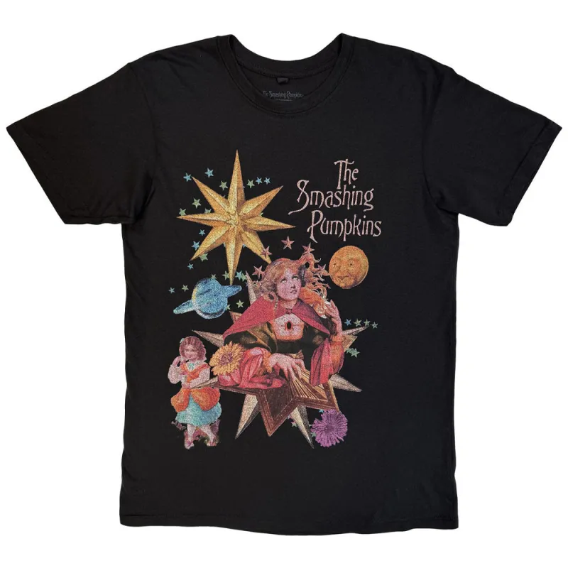 The Smashing Pumpkins Celestial Collage Premium Carbon T Shirt made by Paradiso Clothing