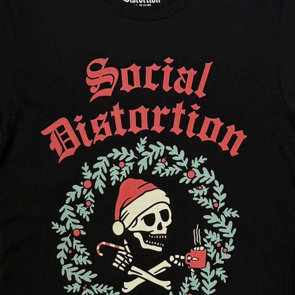 Social Distortion Wreath Band Logo T Shirt sold by Paradiso Clothing product image thumbnail 2