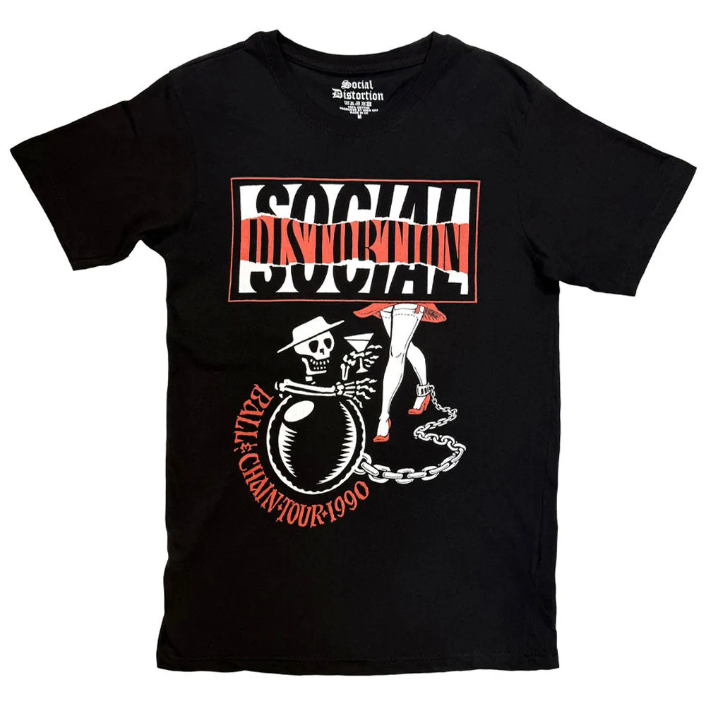 Social Distortion Ball And Chain T Shirt sold by Paradiso Clothing