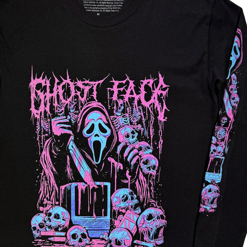 Ghostface Metal Long Sleeve T Shirt sold by Paradiso Clothing product image thumbnail 2