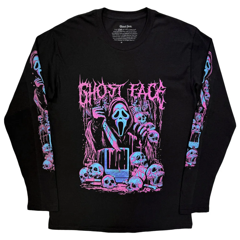 Ghostface Metal Long Sleeve T Shirt sold by Paradiso Clothing