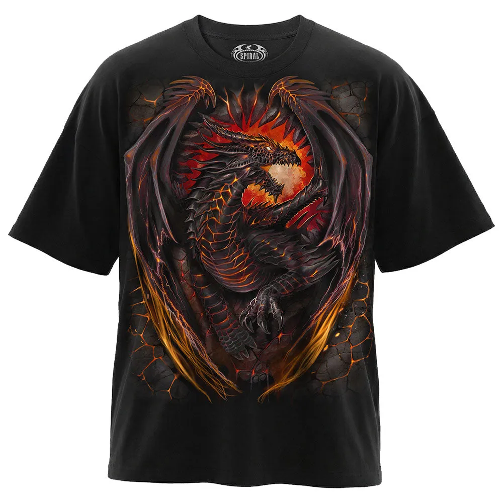 Spiral - DRAGON FURNACE - Box T-Shirt Black sold by Paradiso Clothing