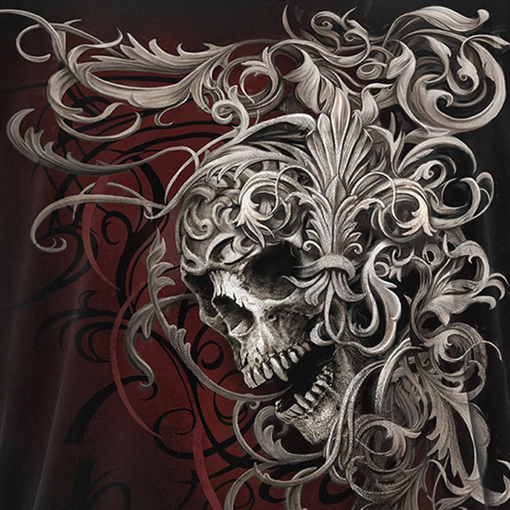 Spiral - SKULL SHOULDER WRAP - Box T-Shirt Black sold by Paradiso Clothing product image thumbnail 2