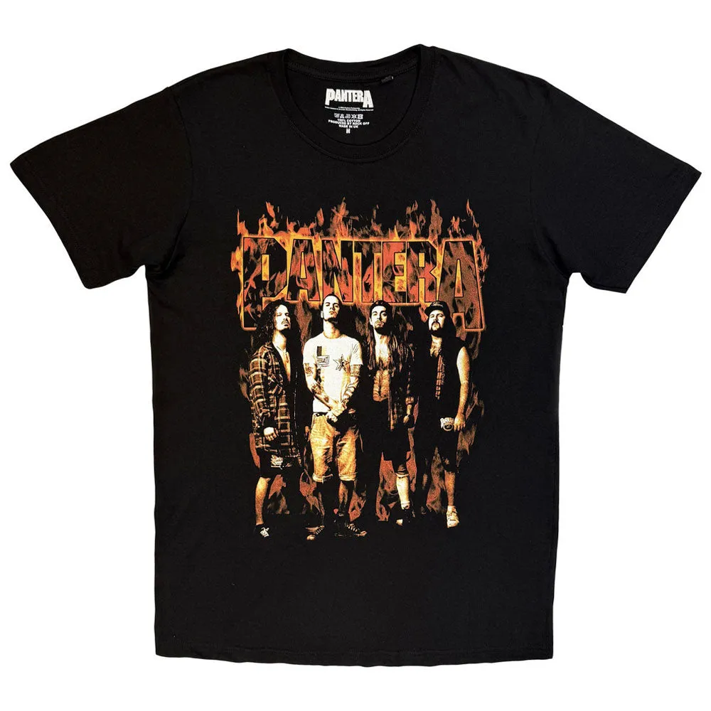 Pantera Flames Band Logo T Shirt sold by Paradiso Clothing