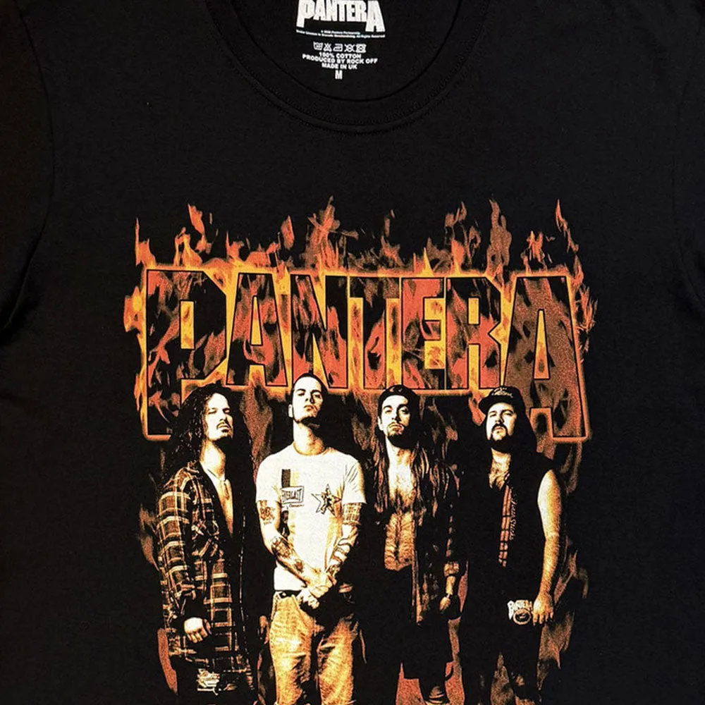 Pantera Flames Band Logo T Shirt sold by Paradiso Clothing product image thumbnail 2