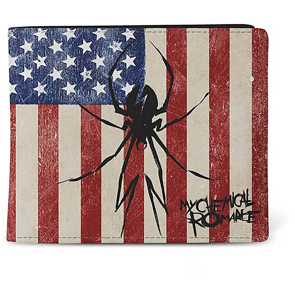 My Chemical Romance USA Spider Bifold Wallet sold by Paradiso Clothing