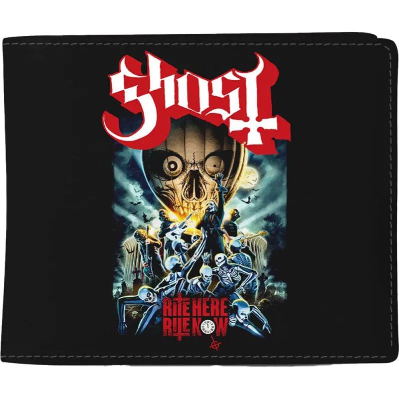 Ghost Rite Here Rite Now Bifold Wallet made by Paradiso Clothing