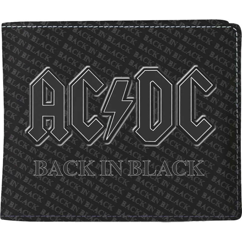 AC/DC Back In Black Bifold Wallet made by AC/DC