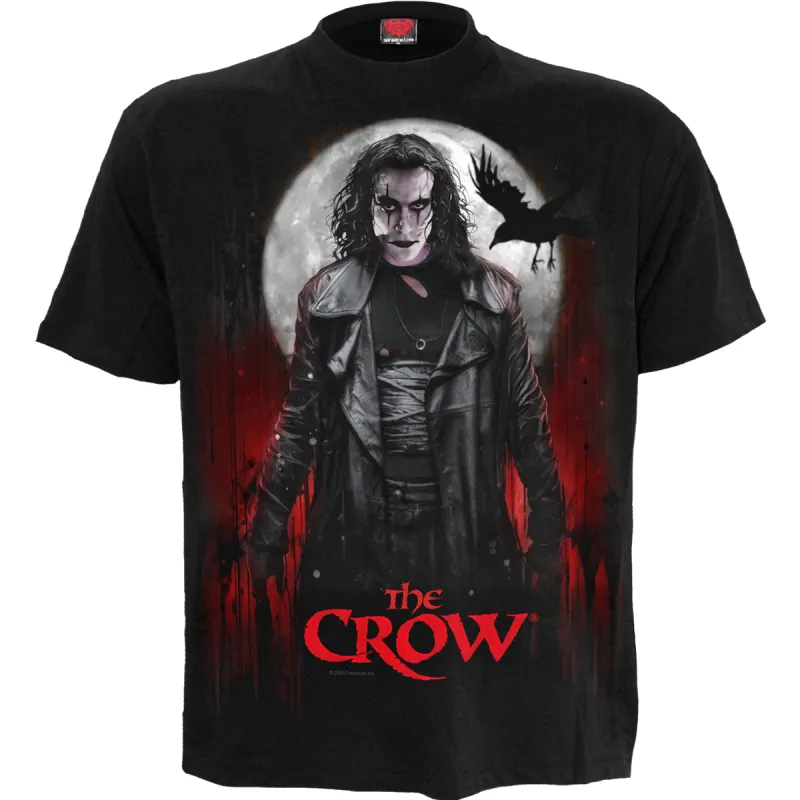 THE CROW - BLOOD MOON - Front Print T-Shirt Black made by Paradiso Clothing