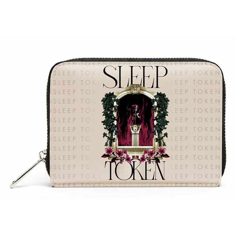Sleep Token Statue Cream Zip Top Purse made by Paradiso Clothing