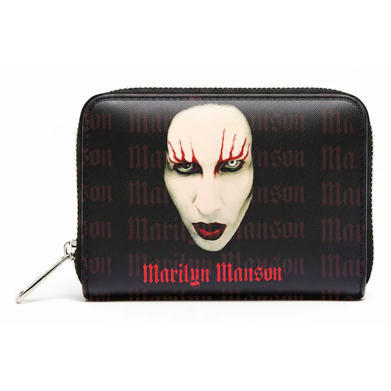 Marilyn Manson Logo Red Lips Zip Top Purse made by Paradiso Clothing
