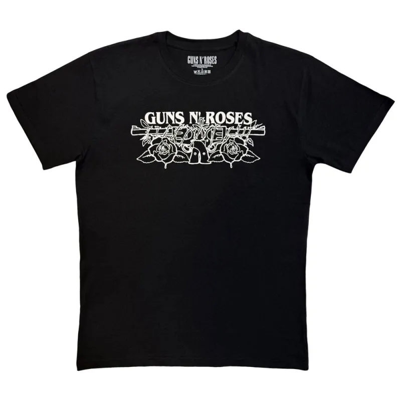 Guns N' Roses Band Logo Mono T Shirt made by Paradiso Clothing
