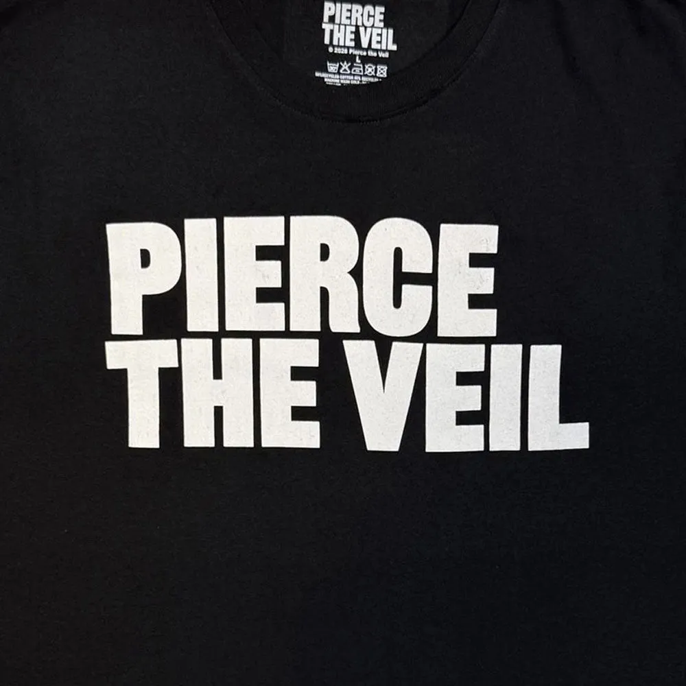 Pierce The Veil Band Logo Mono T Shirt sold by Paradiso Clothing product image thumbnail 2