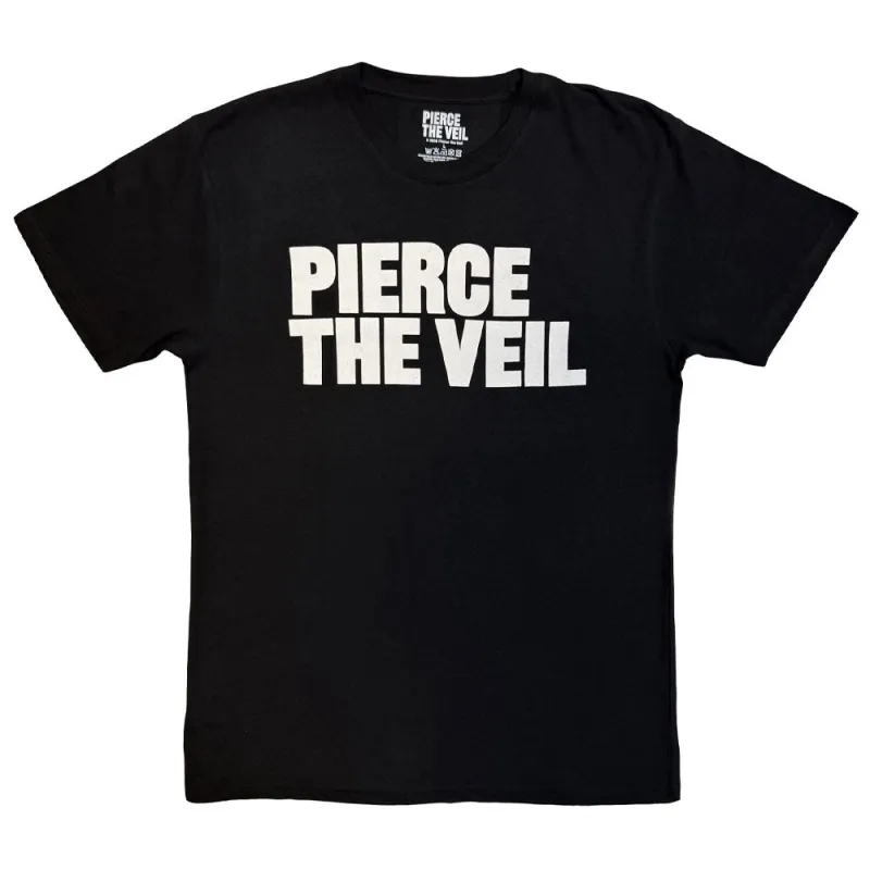 Pierce The Veil Band Logo Mono T Shirt made by Pierce the Veil: Merch