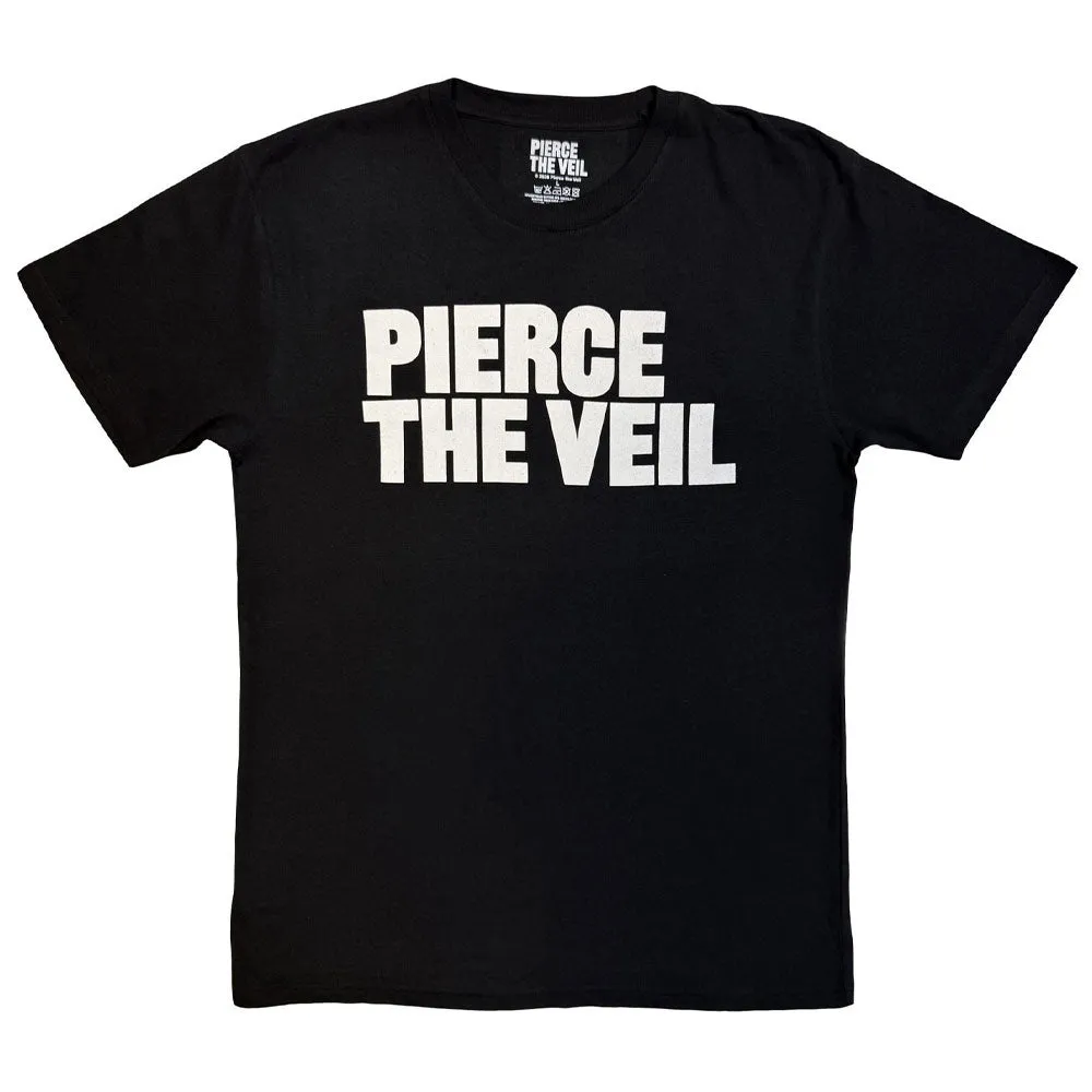 Pierce The Veil Band Logo Mono T Shirt sold by Paradiso Clothing