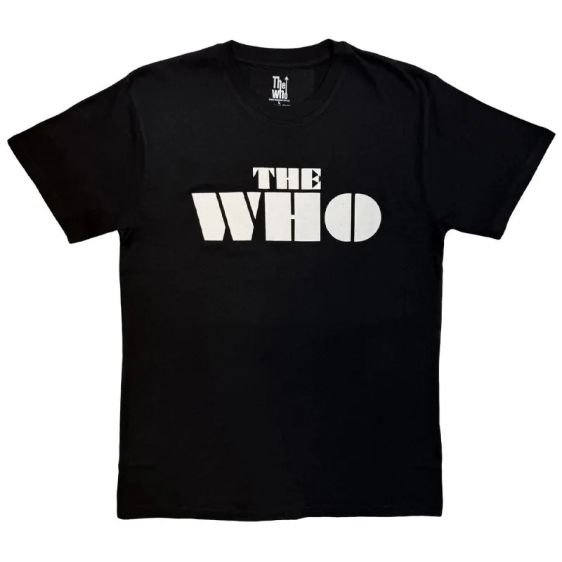 The Who Block Band Logo Mono T Shirt made by Paradiso Clothing