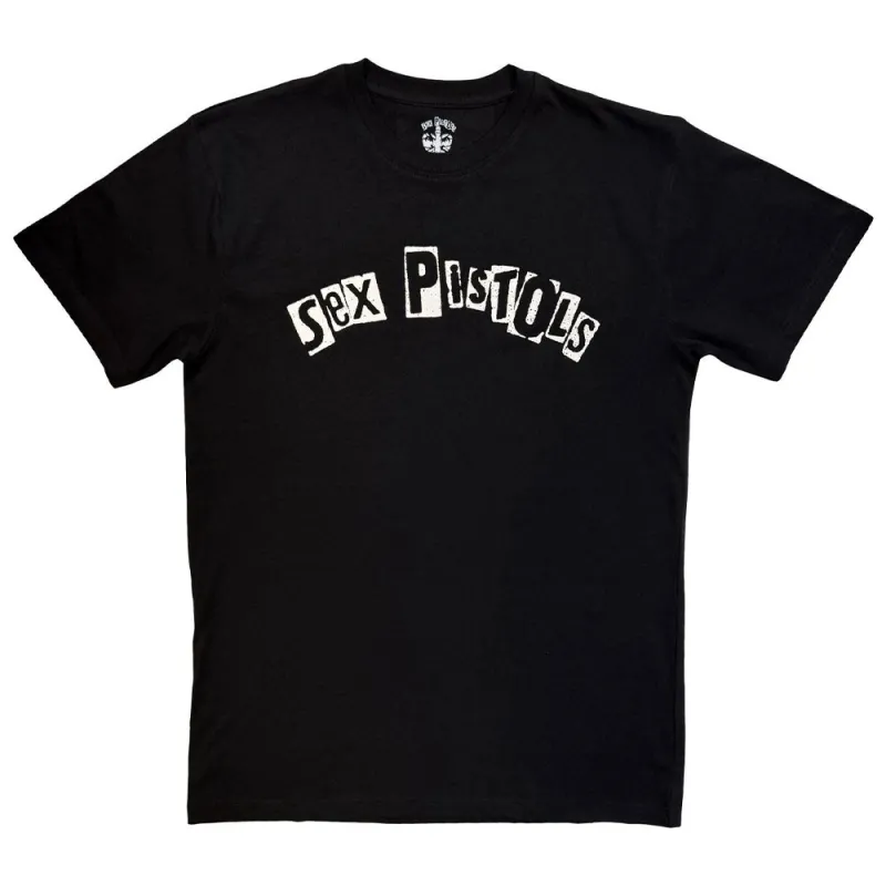 The Sex Pistols Band Logo Mono T Shirt made by Paradiso Clothing