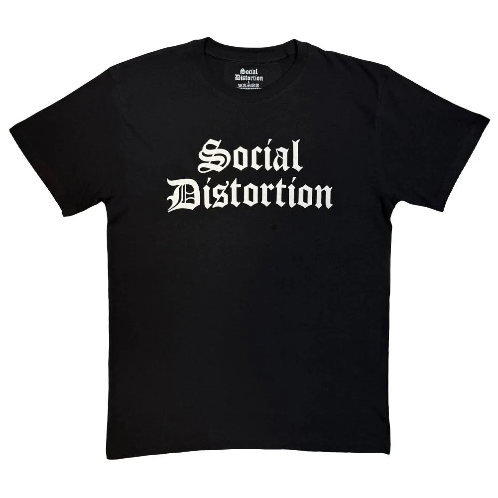 Social Distortion Band Logo Mono T Shirt sold by Paradiso Clothing