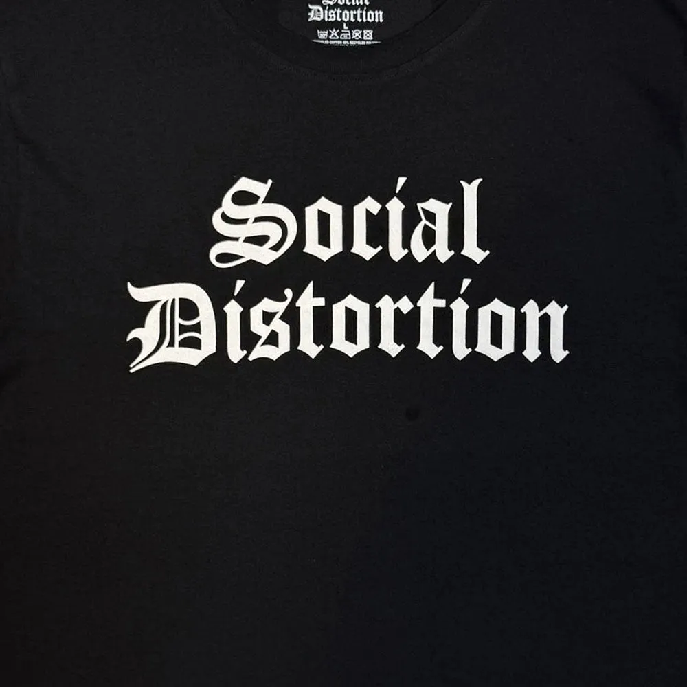 Social Distortion Band Logo Mono T Shirt sold by Paradiso Clothing product image thumbnail 2