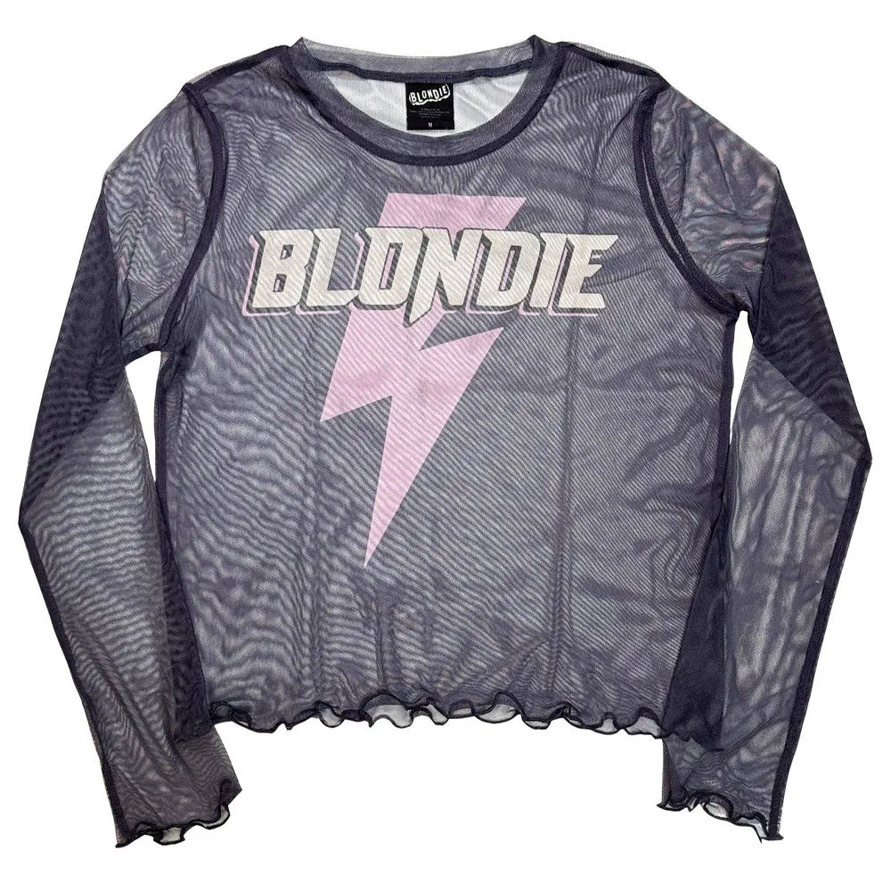Blondie Lightning Strike Mesh Crop Top sold by Paradiso Clothing