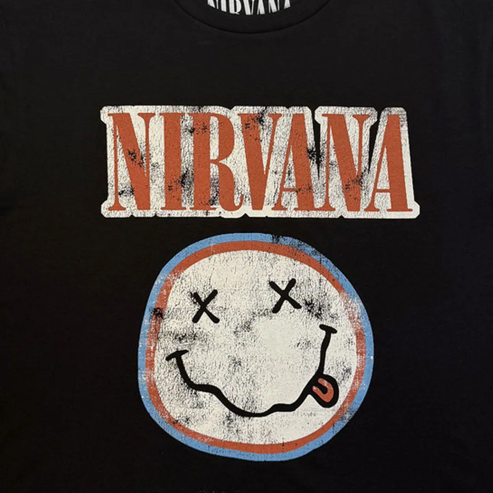 Nirvana Distressed Band Logo Crop Top sold by Paradiso Clothing product image thumbnail 2