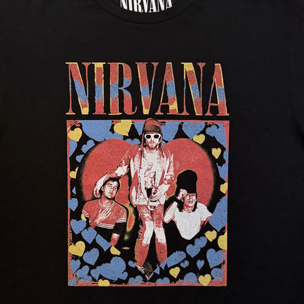 Nirvana Heart Band Logo Crop Top sold by Paradiso Clothing product image thumbnail 2
