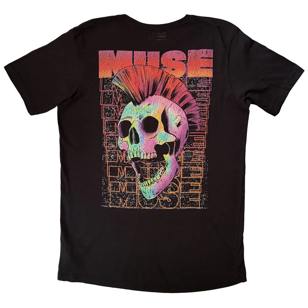 Muse Punk Skull Band Logo T Shirt sold by Paradiso Clothing product image thumbnail 2