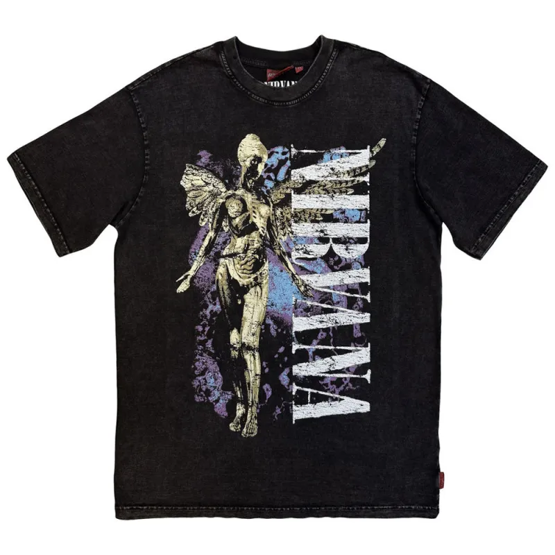 Nirvana In Utero Angel Wash Rock Off Unplugged T Shirt made by NIRVANA