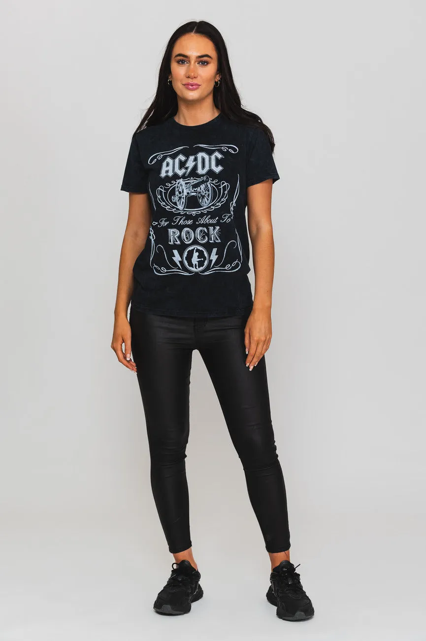 AC/DC Cannon Swing Dip Dye T Shirt sold by Paradiso Clothing product image thumbnail 2