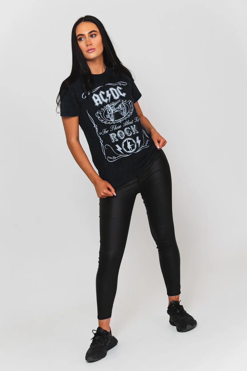 AC/DC Cannon Swing Dip Dye T Shirt sold by Paradiso Clothing product image thumbnail 5