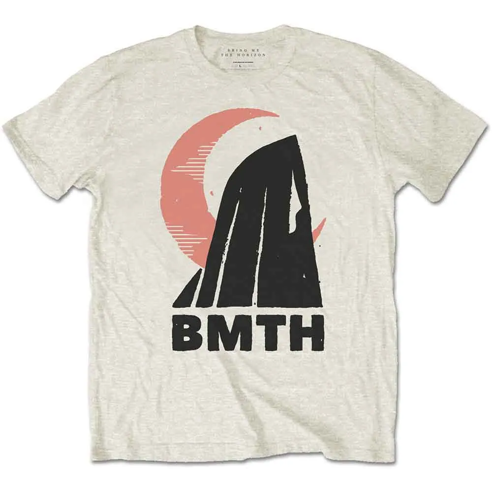 Bring Me The Horizon T Shirt Moon band logo new Official Mens Natural sold by Paradiso Clothing