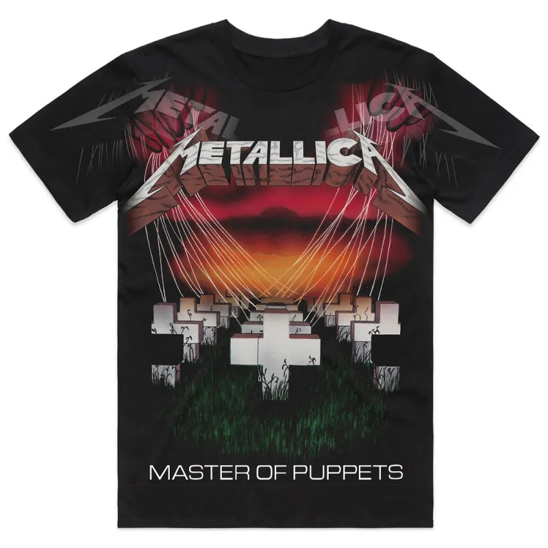 Metallica Master Of Puppets Jumbo Print T Shirt made by Paradiso Clothing