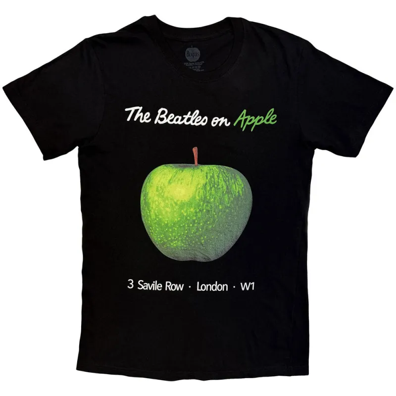 The Beatles Unisex T-Shirt: On Apple (Black) made by The Beatles